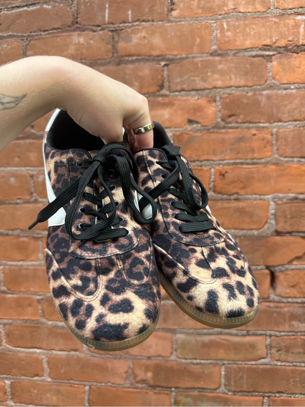 Leopard Print Retro Sneakers